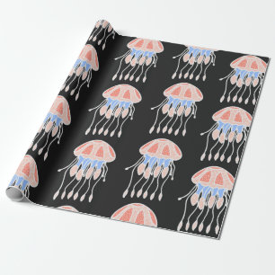 Papier Cadeau Wonderful vintage seamless pattern of jellyfish. B
