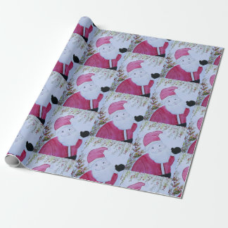Papier Cadeau Wrapper Père Noël vintage