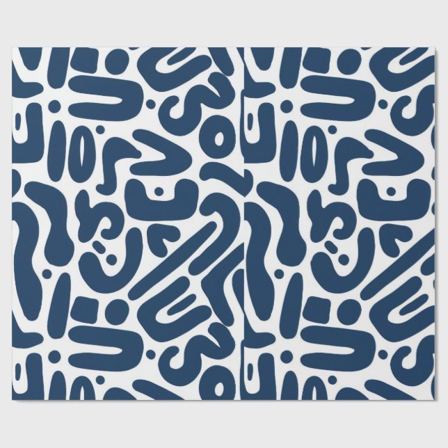 Papier Cadeau Wrapping blue hit (Plat)