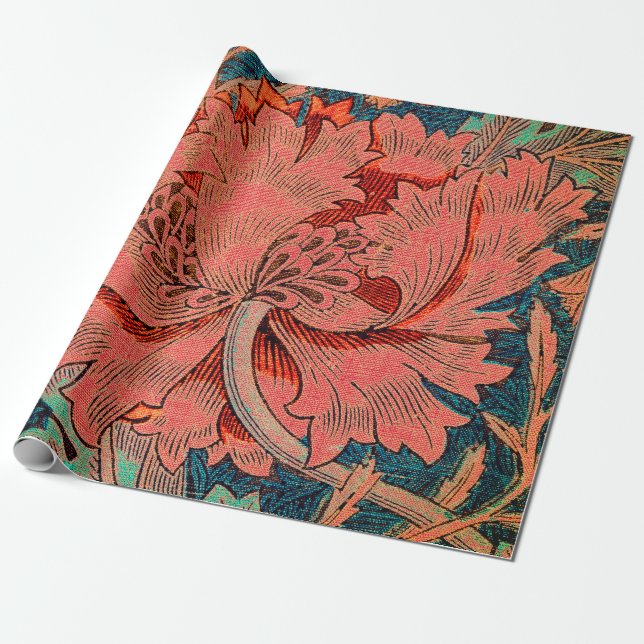 Papier Cadeau WRAPPING DE CADEAUX DE William Morris (Déroulé)