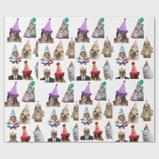 Papier Cadeau Wrapping paper birthday party 
