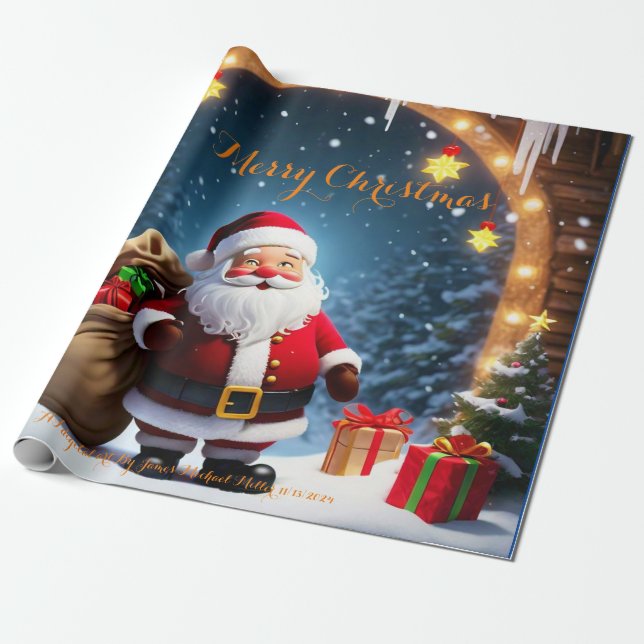 Papier Cadeau wrapping paper By James Michael Miller (Déroulé)