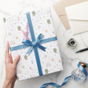 Papier Cadeau Wrapping Paper - Cute Little Animals
