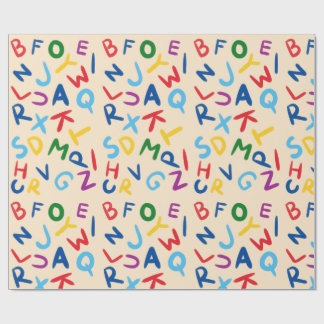 Papier Cadeau Wrapping Paper- Educational Kids Wrapping Paper