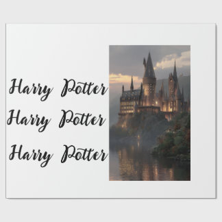 Papier Cadeau Wrapping Paper Flat Sheet Harry Potter