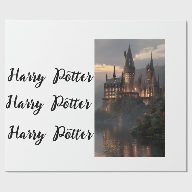 Papier Cadeau Wrapping Paper Flat Sheet Harry Potter (Plat)