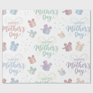 Papier Cadeau Wrapping Paper-Happy Mother’s Day Wrapping Paper