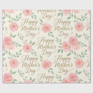 Papier Cadeau Wrapping Paper-Happy Mother’s Day Wrapping Paper