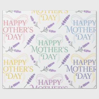 Papier Cadeau Wrapping Paper-Happy Mother’s Day Wrapping Paper