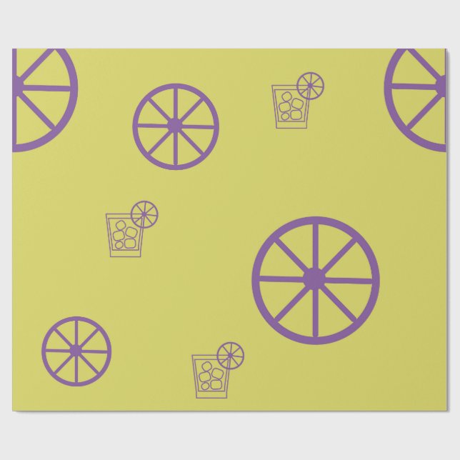 Papier Cadeau Wrapping paper  Yellow glass (Plat)