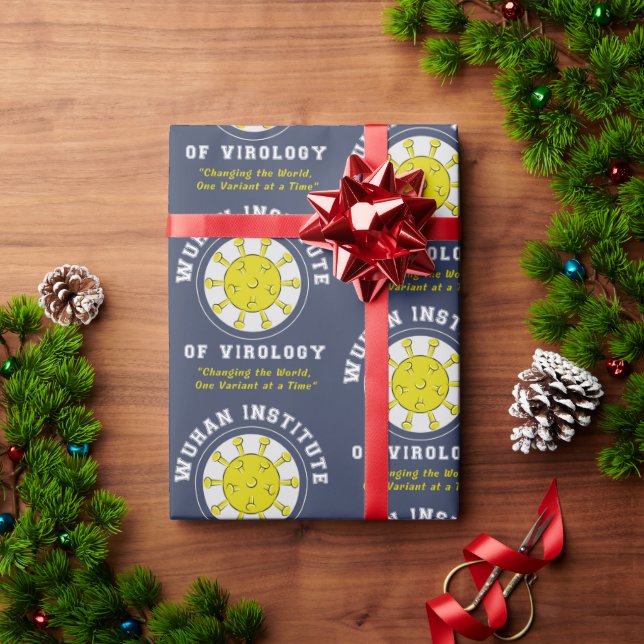 Papier Cadeau Wuhan Institut de virologie Funny Virus (Cadeau de vacances)