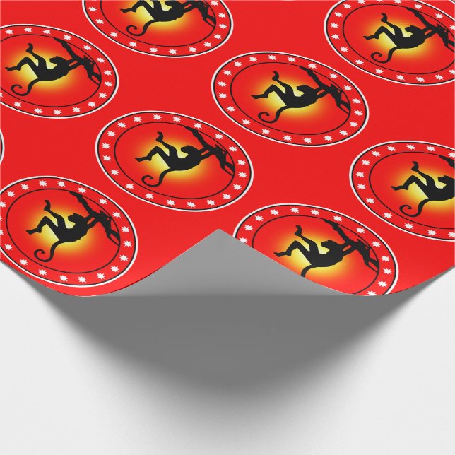 Papier Cadeau Year of the Monkey (Coin)