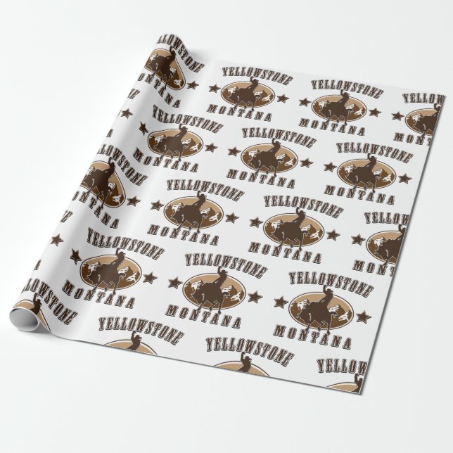 Papier Cadeau Yellowstone Montana (Déroulé)