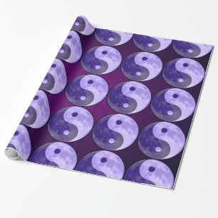 Papier cadeau Yin Yang Purple Moon