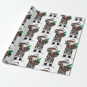 Papier Cadeau yo black père Noël