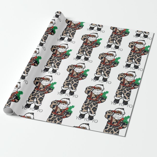 Papier Cadeau yo black père Noël (Déroulé)