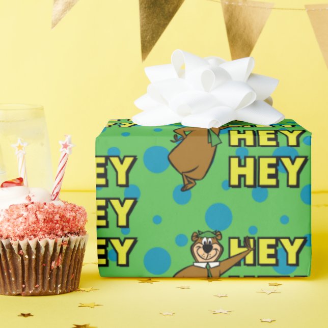 Papier Cadeau Yogi Bear Hey Hey Hey (Fête d'anniversaire)