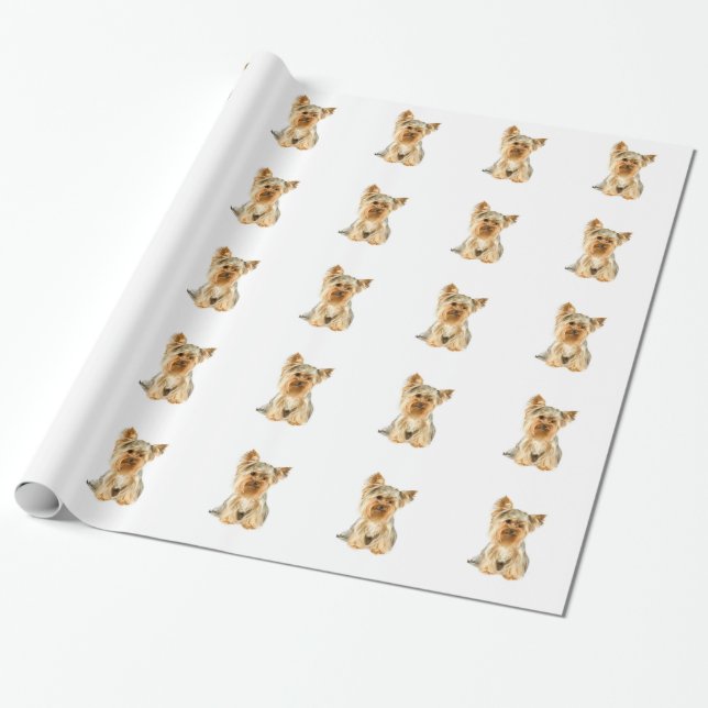 Papier Cadeau Yorkshire Terrier (Déroulé)