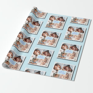 Papier Cadeau You Are My Everything Photo Collage on Blue