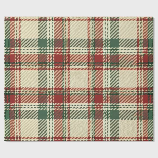 Papier Cadeau Yuletide Tartan (Plat)