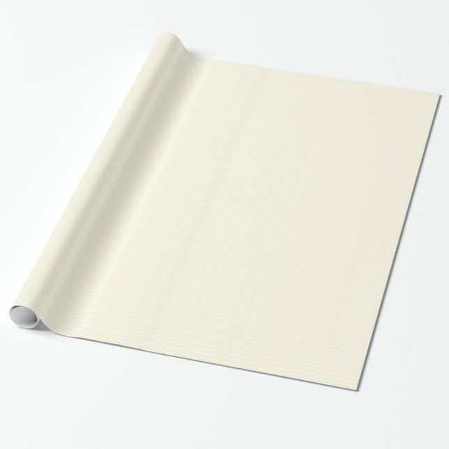 Papier Cadeau Zigzag au loin - blanc et crème (Déroulé)