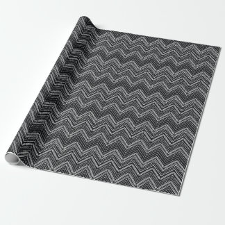 Papier Cadeau Zigzag Stripes : Ethnique Dessinée À La Main
