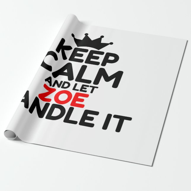 PAPIER CADEAU ZOE (Déroulé)