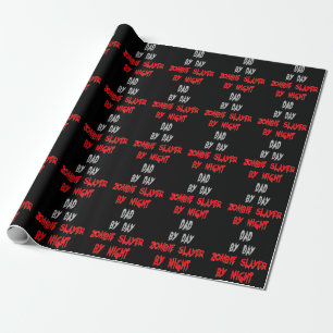 Papier Cadeau Zombie Slayer Papa