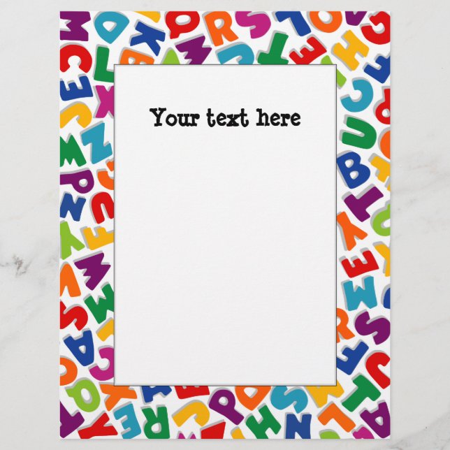 Papier Cadre Alphabet (Devant)