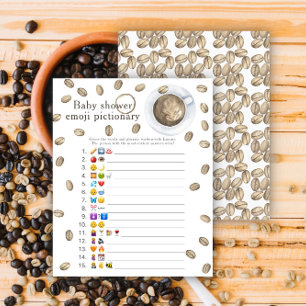 Papier Café brassage baby shower Emoji jeu photo
