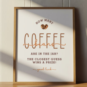 Papier Café Thème Baby shower Guesser Jeu