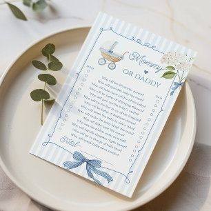 Papier Calèche de nurserie française Maman ou Papa Coquet