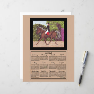 Papier Calendrier 2026 Dressage Cheval Sport Fonte de Tis