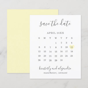 Papier Calendrier Budget Mariage Coeur Jaune Enregistrez