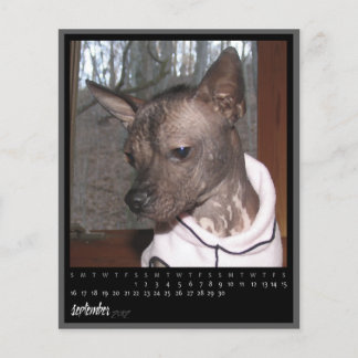 Papier calendrier de septembre 2012