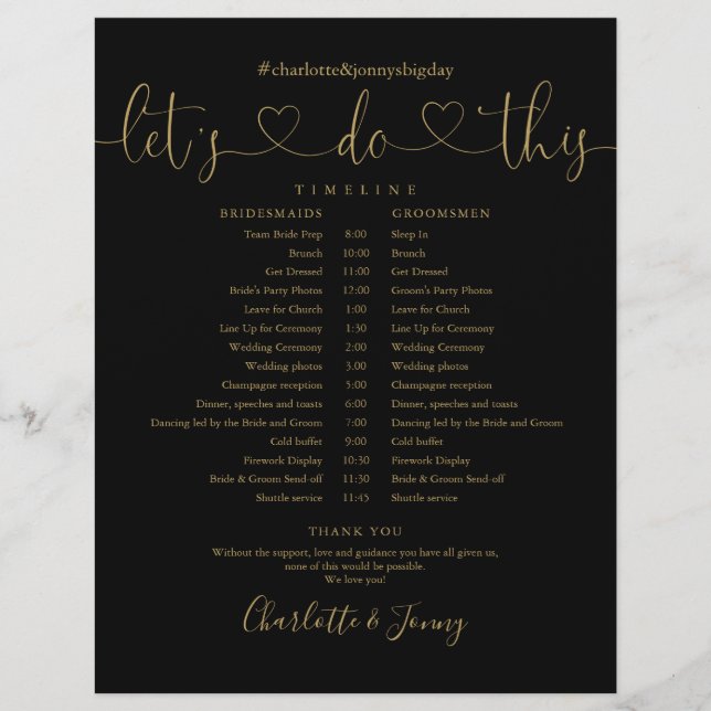 Papier Calendrier du Mariage de script de code de coeur d (Devant)