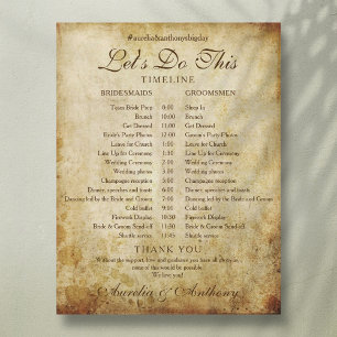 Papier Calendrier vintage du Mariage antique