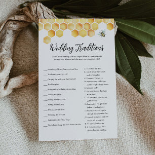 Papier CALLA Bee Traditions Mariages Fête des mariées Jeu