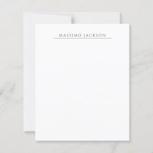 Papier Calligraphie chic simple noir et blanc de son prop