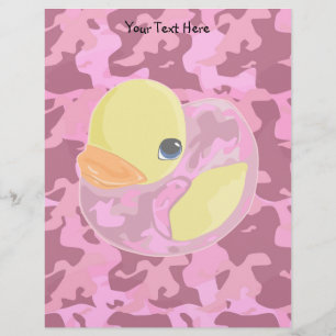 Papier Camo rose Ducky