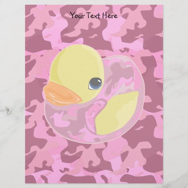 Papier Camo rose Ducky (Devant)