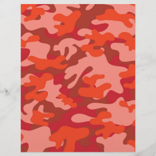Papier Camouflage rouge