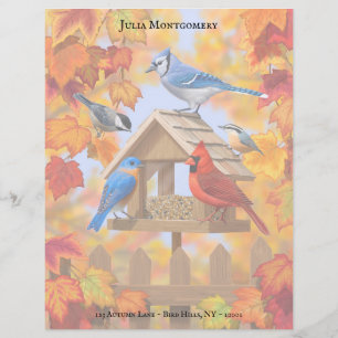 Papier Cardinal Jay Cardinal Bluebird Automne Oiseau nour