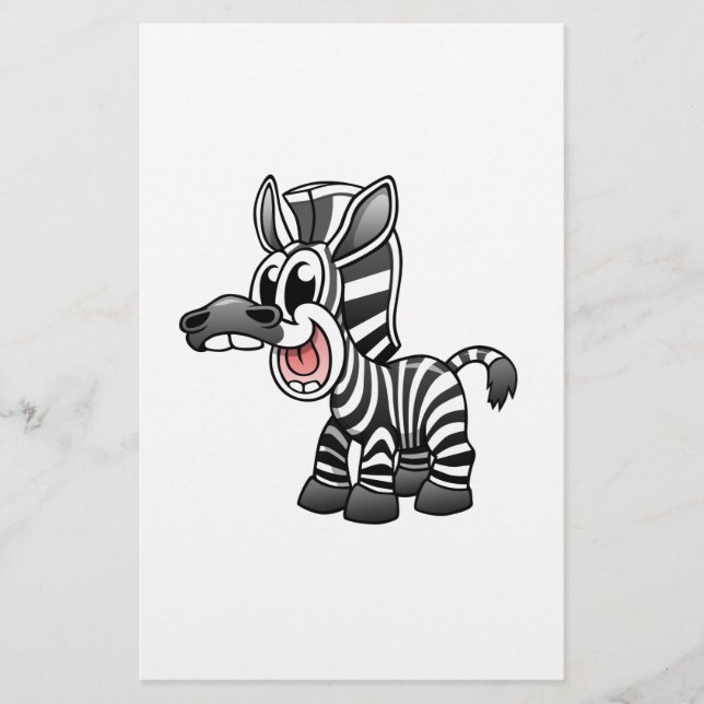 Papier Caricature Zebra (Devant)