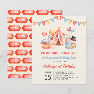 Papier Carnaval de cirque budget mignon Fiesta premier an