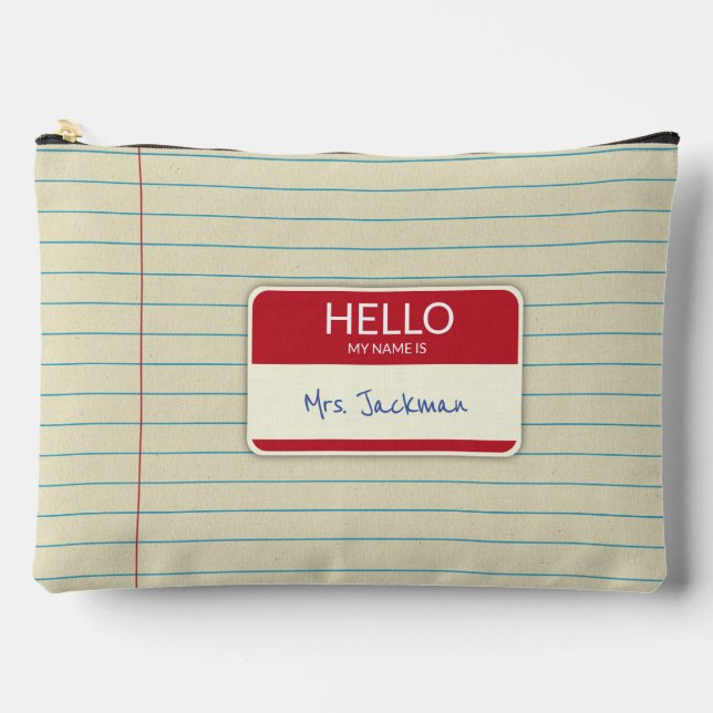 Papier carnet Enseignant Pochette cadeau (Recto)