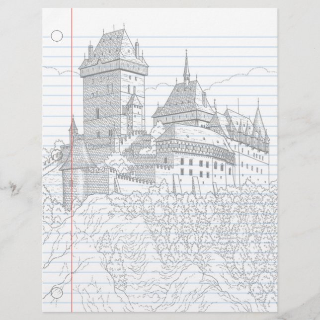 Papier Carnet Imaginaire Château (Devant)