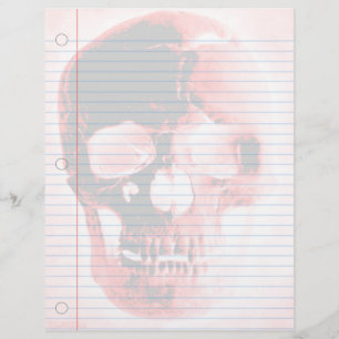 Papier Carnet Vampire Skull Goth