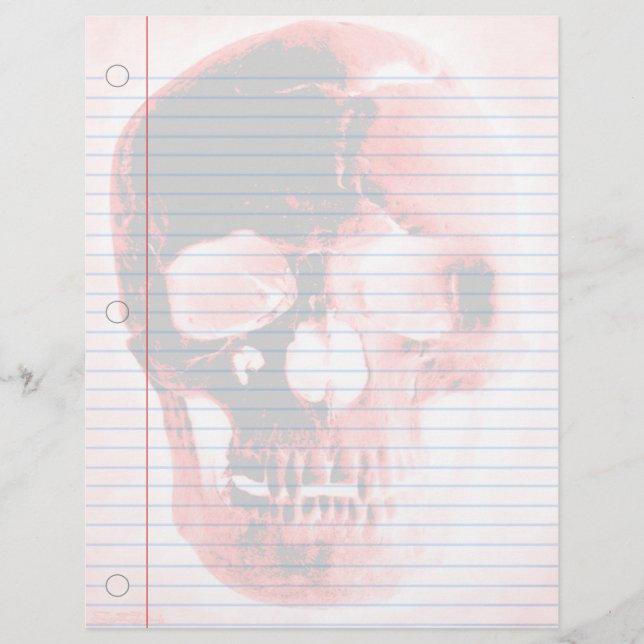 Papier Carnet Vampire Skull Goth (Devant)