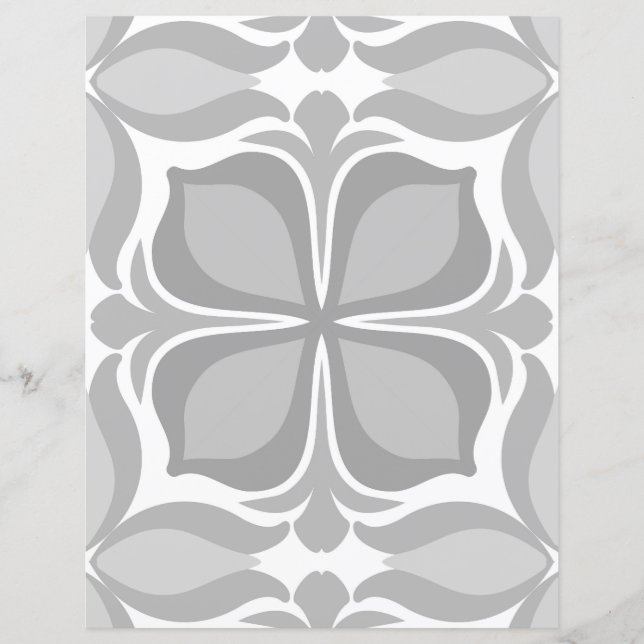 Papier Carreaux géométriques neutres (Devant)